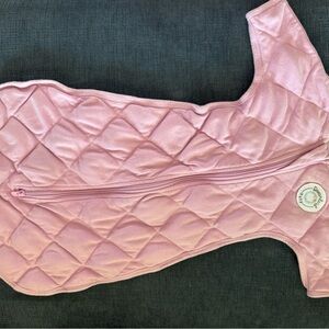 Chic Pink Quilted Kids Vest